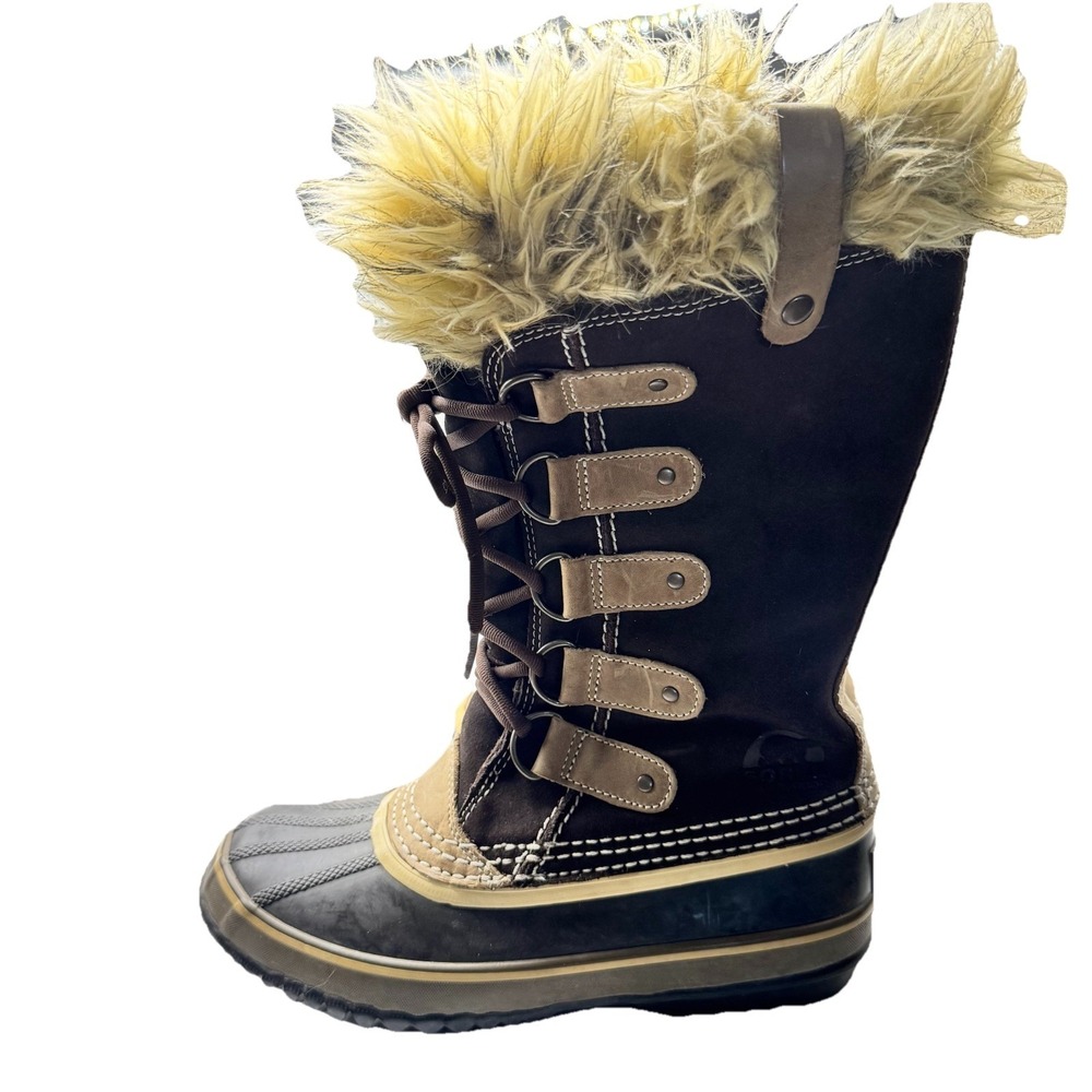 Sorel Women's 7 M Joan Of Arctic NL1540-248 Waterproof Snow Winter Boots Brown